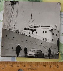 Photo 1975 Ship Venus Rotterdam Port to Bergen Car Vintage AW