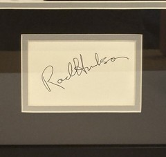 Framed Photograph Of Rock Hudson With Signature