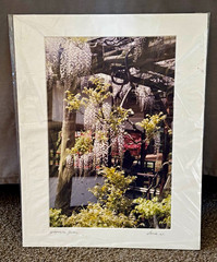 Japanese Garden by Sarah W. Signed Color Photograph, Matted Portrait