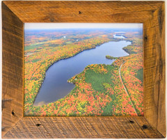 Connors Lake, Sawyer County, Winter, Wisconsin, Aerial Photo. Frame Optional.