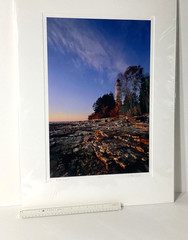 Fine Art Photograph First Light at Cana Island Lighthouse WI Signed & Matted