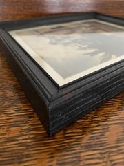Vintage Wood Framed Hand-Tinted Early Photo Mission San Gabriel, Calif.