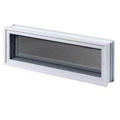 3 In. Thick Series 24 In. X 8 In. X 3 In. Hopper Vent for Glass Block Windows (A