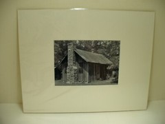 MATTED PHOTOGRAPHY Rustic Farmhouse Cabin by Larry E Santucci 14×11