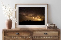 Milky Way Celestial Night Sky Rocky Mountains Colorado Photography Print