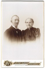 Photograph Gustav Karsch, Dresden, Antonstrasse 2, portrait of an elderly couple