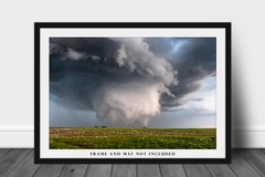 Supercell Thunderstorm Photography Print – Mescocylone in Oklahoma Panhandle