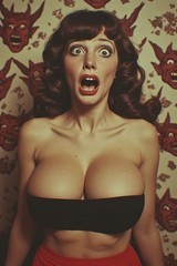 5 ~ 4X6 Glossy HORROR Fine Art ‘ SCREAM QUEEN ‘ Photo FANTASY Set ! 211359092