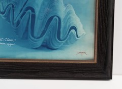 Laszlo Layton Original Signed Hand Toned Cyanotype Photograph Giant Clam 2004