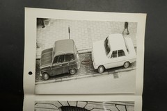 Photo Vintage Car Art Picture Analogue Effect Passenger Car Vehicle Lot Renault Mercedes Cars
