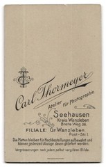 Photograph Carl Thormeyer, Seehausen, Breite Weg 36, obese toddler looking