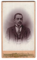 Photograph A. Hartmann, Gross-Schönau i. S., Portrait Elegant Gentleman with Oberli