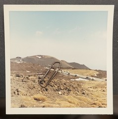 Photo View 1966 Etna Sicily Italy Color Volcano Landscape Road Cars Old