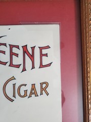 Tom Keene cigar Original framed lithograph