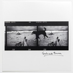 SIGNED Sohrab Hura – Self Portrait With Dog – Rare Photo – Magnum Print 6×6″