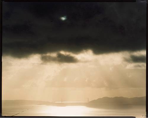 RICHARD MISRACH Signed 1998 Original Color Photograph – «Golden Gate Bridge»