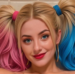 Sexy Harley Quinn «Come Here» Good Night Bat and Bikini Metal Sign Art 14 x 11″