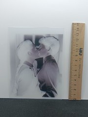 5##Photo negative film -Vintage- Kissing women – Lesbian couple – Love – Kiss