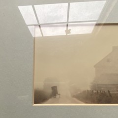 Bill Coleman Amish Framed Photograph Rural House Horse-Drawn Carriage Sepia PA