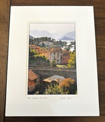 Mike Biggs Signed Photography Print «The Colors of Como» Ready To Frame 11”x14”