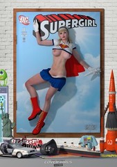 Linda Danvers SEXY Supergirl DC Comic Signed A3 Print Cover Girls Superman Hero