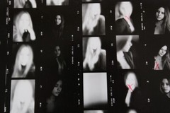 Contact Sheet of Sexy Women, Studio Portraits, 1980s Photographs