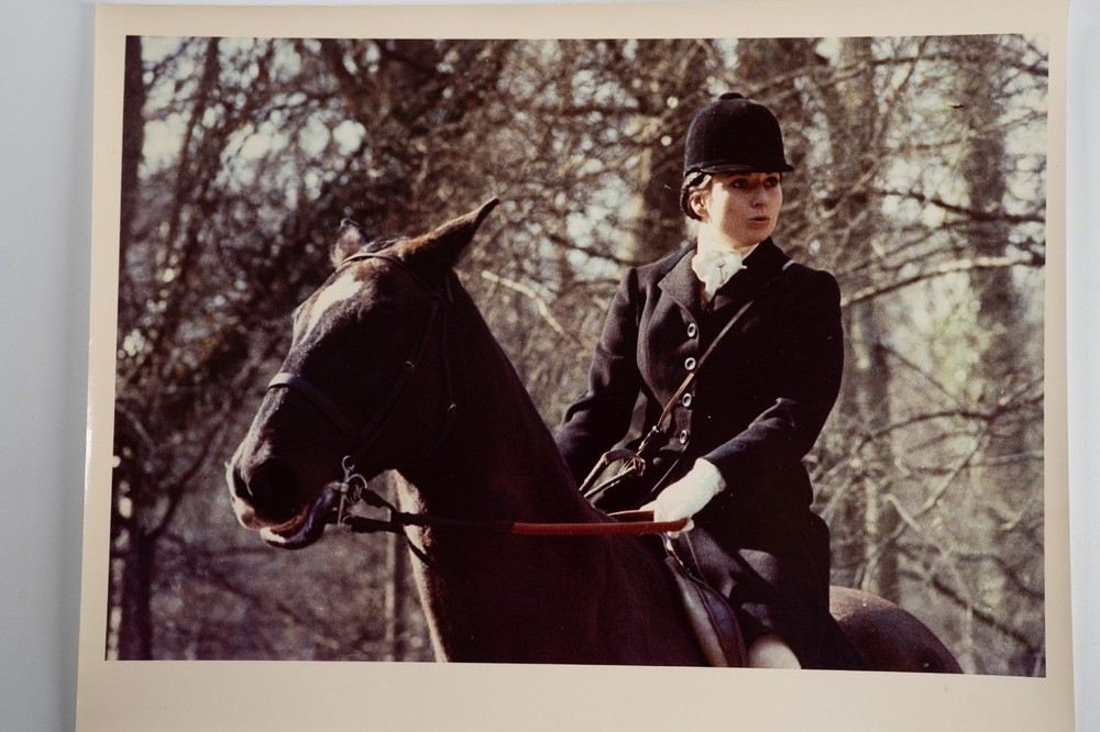 Vintage Analog Photo France Hunting Foxhunting Horse 24X30Cm 1970
