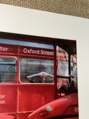 VTG ‘05 Signed JUREK NEMS 7.5”Photograph RED BUS WESTMINSTER COVENT GARDEN 10”Sq