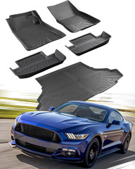 ® for Ford Mustang Floor Mats & Cargo Liner (2015-2024 2025 2026, All Weather 5P
