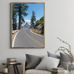 Half Dome Yosemite Glacier Point Print Horseshoe Curve, Yosemite National Park