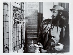 Fidel Castro and the Caged Tiger – Symbolic Moment by Korda Vintage Print