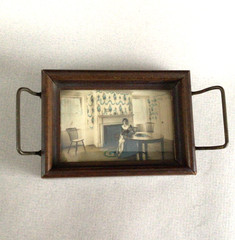 Early 20th Century Fred Thompson Oddities Hand Colored Art Mini Tray Portland ME