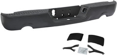 Black Rear Step Bumper Steel for 2009-2018 Dodge Ram 1500, 2019 RAM 1500 CLASSIC