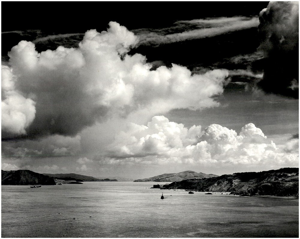 1932 1990s Ansel Adams San Francisco Golden Gate before the bridge Art Photo
