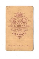 J. Huff CDV Photo Cute Little Girl – Bad Homburg 1870s