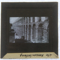 Slide Negative Photo Roman Water Pipe Aqueduct Spain 1960 Glass Vintage AW