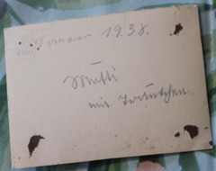 Photo 1938 Zichenau East Prussia Poland Ciechanów woman child HG