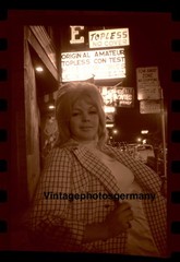 Z5941 Negative 1960s American Social History Topless Girl Jeani Monroe Pinup Nude
