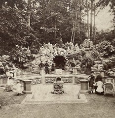 Germany Hamburg The Fountain of Ludwig 1877 Photo Stereo Vintage Album