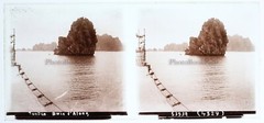 Vietnam Bay Of Halong C1920 Photo Glass Plate Stereo Vintage V42L18N