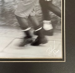 Unique B&W Photographic Print; Children In South Africa; Vintage 14”x17”