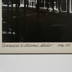 Vintage Johnny Donnels Signed Photographic Print «Tennessee Williams’ Studio»