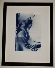 JEFFREY NELSON Original Hand SIGNED Cyanotype Photography CLASSIC BARBRA PROFILE