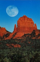 Signed Michael Irvine Photograph “Blue Moon Dome” Framed – Sedona, Arizona