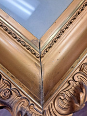 HUGE – Early 20th Century 46″ X 34″ Gilt Frame – Includes 100+ YO Spooky Photo