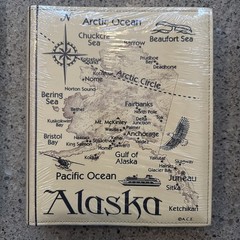 Souvenir Photo Book From Alaska, New In Plastic Wrap, Faux Leather