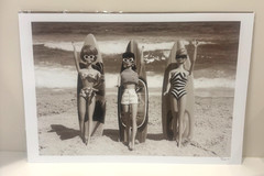Signed David Parise Photograph Vintage Barbie Surfing at the Beach 13×19” 2017