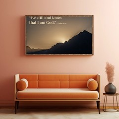 Christian Wall Art | Psalm 46:10 “Be Still and Know” 8X10 Print