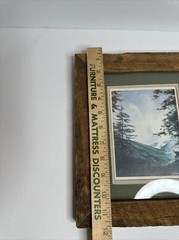 Handmade Rustic Wood Frame Landscapes Mountain Photo