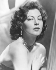 Ava Gardner Beautiful bare-shouldered studio glamour portrait 16×20 B/W Poster